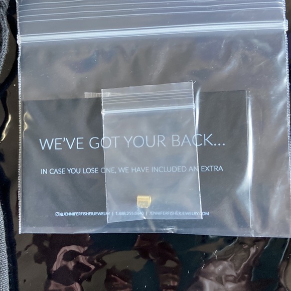 NWT Jennifer Fisher 1.5” classic hollow hoops brass plated with 10k yellow gold - Picture 3 of 3